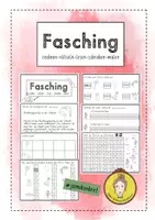 Vorschau - Arbeitsblätter - Lernheft zum Thema Fasching für die 1. und 2. Klasse - Deckblatt