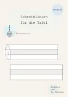 Vorschau - Anderer Materialtyp - Schreiblinien / Lineatur für die Tafel - Deckblatt