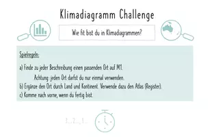 Vorschau - Arbeitsblätter - Klimadiagramme Challenge Spiel Test Wettkampf Atlas Vertretung - Seite 2