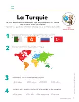 Aperçu - Feuilles d'exercices - Vidéo + Questionnaire La Turquie - Page 2