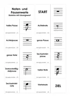 Vorschau - Spiele - Noten- und Pausenwerte - Karteikarten, Domino, Paare finden - Deckblatt