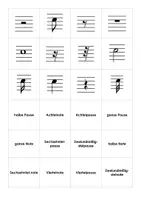 Vorschau - Spiele - Noten- und Pausenwerte - Karteikarten, Domino, Paare finden - Seite 3