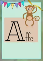 Vorschau - Poster - Alphabet (Deutsches und Englisches Alphabet - Bildkarten für den Klassenraum oder DaZ-Material) - kostenlos - Deckblatt