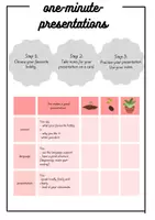 Vorschau - Arbeitsblätter - one-minute-presentations hobbies - Deckblatt