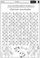 Vorschau - Arbeitsblätter - Multiplikation /Einmaleins - Spiele & Übungen ohne Vorbereitung - Seite 3