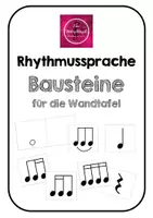 Vorschau - Bildkarten - Rhythmussprache - Bausteine für die Wandtafel - Deckblatt