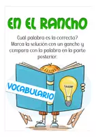 Aperçu - Jeux - en el rancho / campo clip cards Espagnol - Page 1