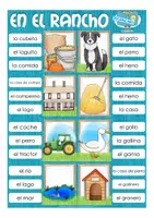 Aperçu - Jeux - en el rancho / campo clip cards Espagnol - Page 3
