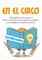 Aperçu - Jeux - En el circo Espagnol clip cards - Page 1