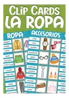 Aperçu - Jeux - la ropa Clip Cards Espagnol - Page de couverture