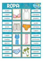 Aperçu - Jeux - la ropa Clip Cards Espagnol - Page 3