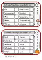 Vorschau - Arbeitsblätter - Freebie: Silbenzähl-Kartei - Seite 2