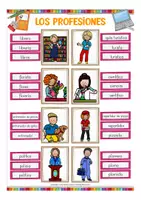 Aperçu - Jeux - las profesiones Clip Cards Espagnol - Page 2