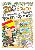 Aperçu - Jeux - los animales del zoológico clip cards Espagnol - Page de couverture