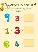 Aperçu - Jeux - Feuille de travail - apprendre l'arithmétique avec des tâches simples - Page de couverture