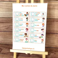 Aperçu - Apprentissages en autonomie - Routine du matin - Page de couverture