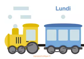 Aperçu - Apprentissages en autonomie - Train de la semaine avec météo et émotions - Page 3
