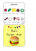 Aperçu - Cartes / Images - Rod's burger shop - information gap activity - Page 2