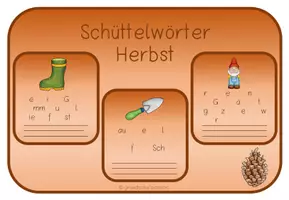 Vorschau - Arbeitsblätter - Materialpaket Herbst - Deckblatt