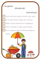 Vorschau - Stationenlernen - Herbstliche Abschreibkarten #herbstsale - Seite 1