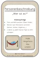 Vorschau - Spiele - Personenbeschreibung Chalkys Zuordnungsspiele Klasse 2/3 - Deckblatt