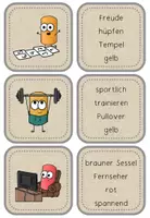 Vorschau - Spiele - Personenbeschreibung Chalkys Zuordnungsspiele Klasse 2/3 - Seite 1