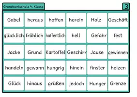 Vorschau - Stationenlernen - Lesebingo Grundwortschatz 3 für die 4. Klasse - Seite 2