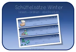 Vorschau - Arbeitsblätter - XXL-Paket Schüttelwörter und Schüttelsätze (4 Jahreszeiten) - Deckblatt