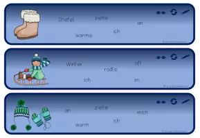 Vorschau - Arbeitsblätter - XXL-Paket Schüttelwörter und Schüttelsätze (4 Jahreszeiten) - Seite 1