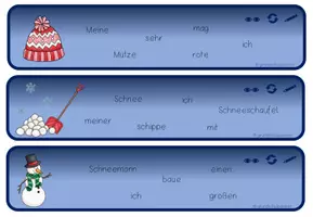 Vorschau - Arbeitsblätter - XXL-Paket Schüttelwörter und Schüttelsätze (4 Jahreszeiten) - Seite 2