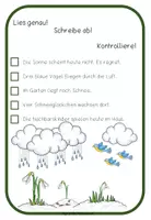Vorschau - Arbeitsblätter - Frühlingshafte Abschreibkarten - Seite 2