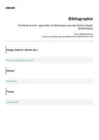 Aperçu - Feuilles d'exercices - Feuille de travail - apprendre l'arithmétique avec des tâches simples (ESPAGNOL) - Page 1