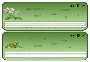Vorschau - Arbeitsblätter - Schüttelsätze Frühling - Seite 2