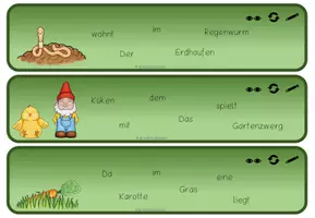 Vorschau - Stationenlernen - Abschreibkarten Schüttelsätze Frühling - Seite 2