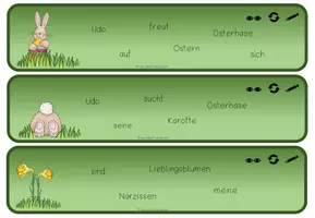 Vorschau - Stationenlernen - Abschreibkarten Schüttelsätze Frühling - Seite 3