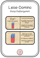 Vorschau - Spiele - Lese-Domino Ronja Radiergummi - Deckblatt
