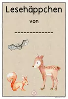 Vorschau - Arbeitsblätter - Lesehäppchen Waldtiere #edukiknaller2021 - Seite 1