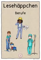 Vorschau - Arbeitsblätter - Lesehäppchen Berufe - Deckblatt