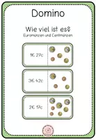 Vorschau - Spiele - Domino: Wie viel ist es? Euromünzen und Centmünzen - Deckblatt