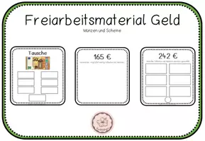 Vorschau - Stationenlernen - Geldbeträge ZR1000 - Deckblatt