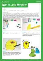 Vorschau - Spiele - kinder.kunst.klasse - KUNSTSPIEL - Würfel dein Monster - Seite 1