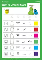 Vorschau - Spiele - kinder.kunst.klasse - KUNSTSPIEL - Würfel dein Monster - Seite 2