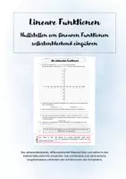 Vorschau - Arbeitsblätter - Einführung in Nullstellen (selbstentdeckend) - Deckblatt
