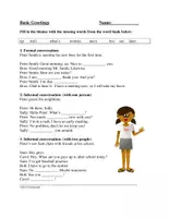 Aperçu - Texte - Basic Greetings English Reading (Anglais) - Page de couverture