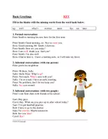 Aperçu - Texte - Basic Greetings English Reading (Anglais) - Page 1