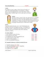 Aperçu - Texte - Mis colores favoritos Lectura (Espagnol) - Page 1