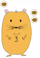 Vorschau - Arbeitsblätter - Mengen/Zahlen Zuordnung Hamster (bis 9) - Seite 3