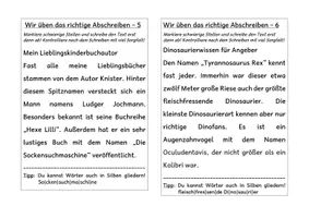 Vorschau - Arbeitsblätter - Wir üben das richtige Abschreiben Klasse 3 und 4 - Seite 2