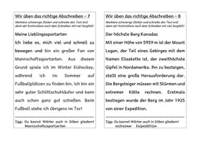 Vorschau - Arbeitsblätter - Wir üben das richtige Abschreiben Klasse 3 und 4 - Seite 3