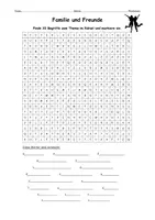 Vorschau - Spiele - Suchsel Familie und Freunde (B1) Wortschatz - als PDF & Word - Seite 3
